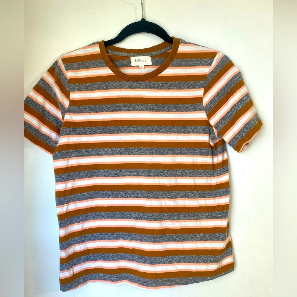 Bohme Striped Cotton Tshirt Small